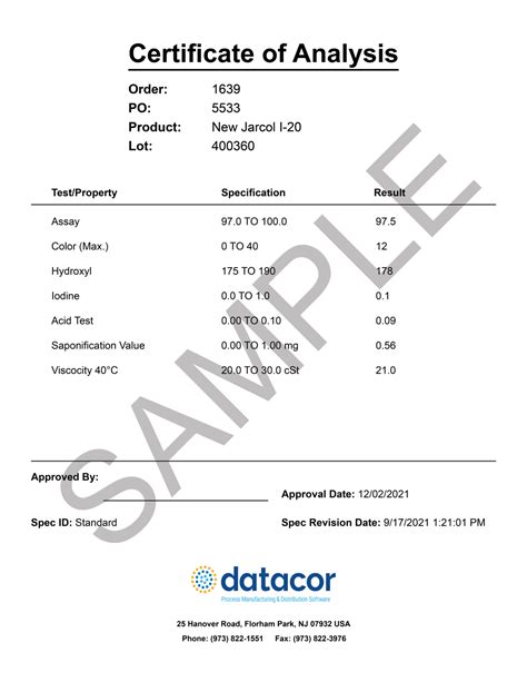 waters column coa|Where can I find the Certificate of Analysis (C of A) for my.